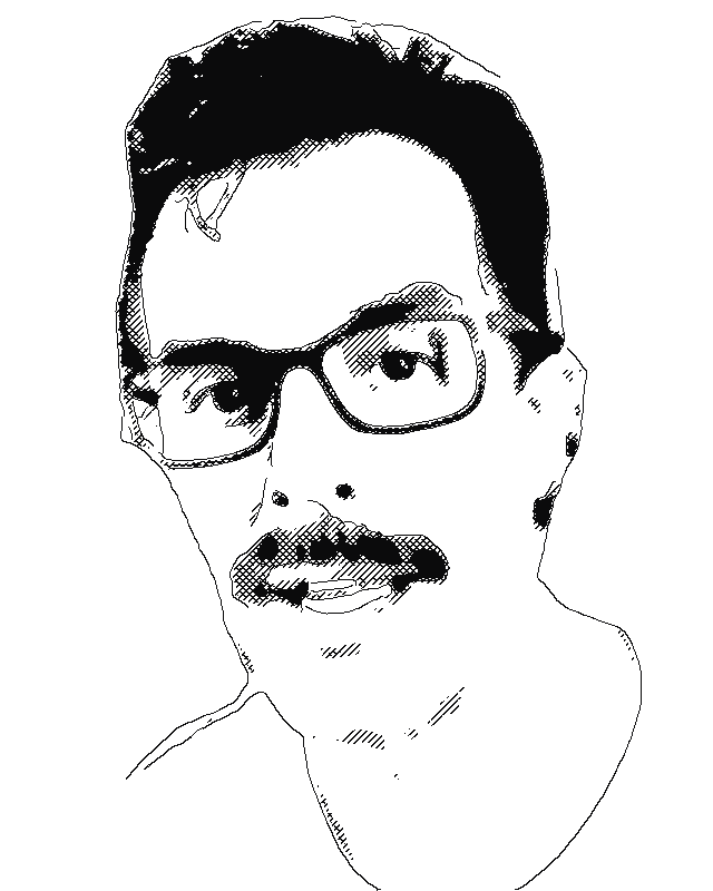 Ink portrait of Diego Civetta