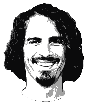 Ink portrait of Andrés Harambour